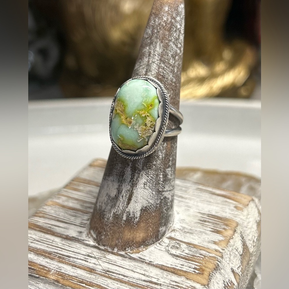 NWT Timothy Yazzie Navajo Handmade Palomino Ring - Picture 7 of 7